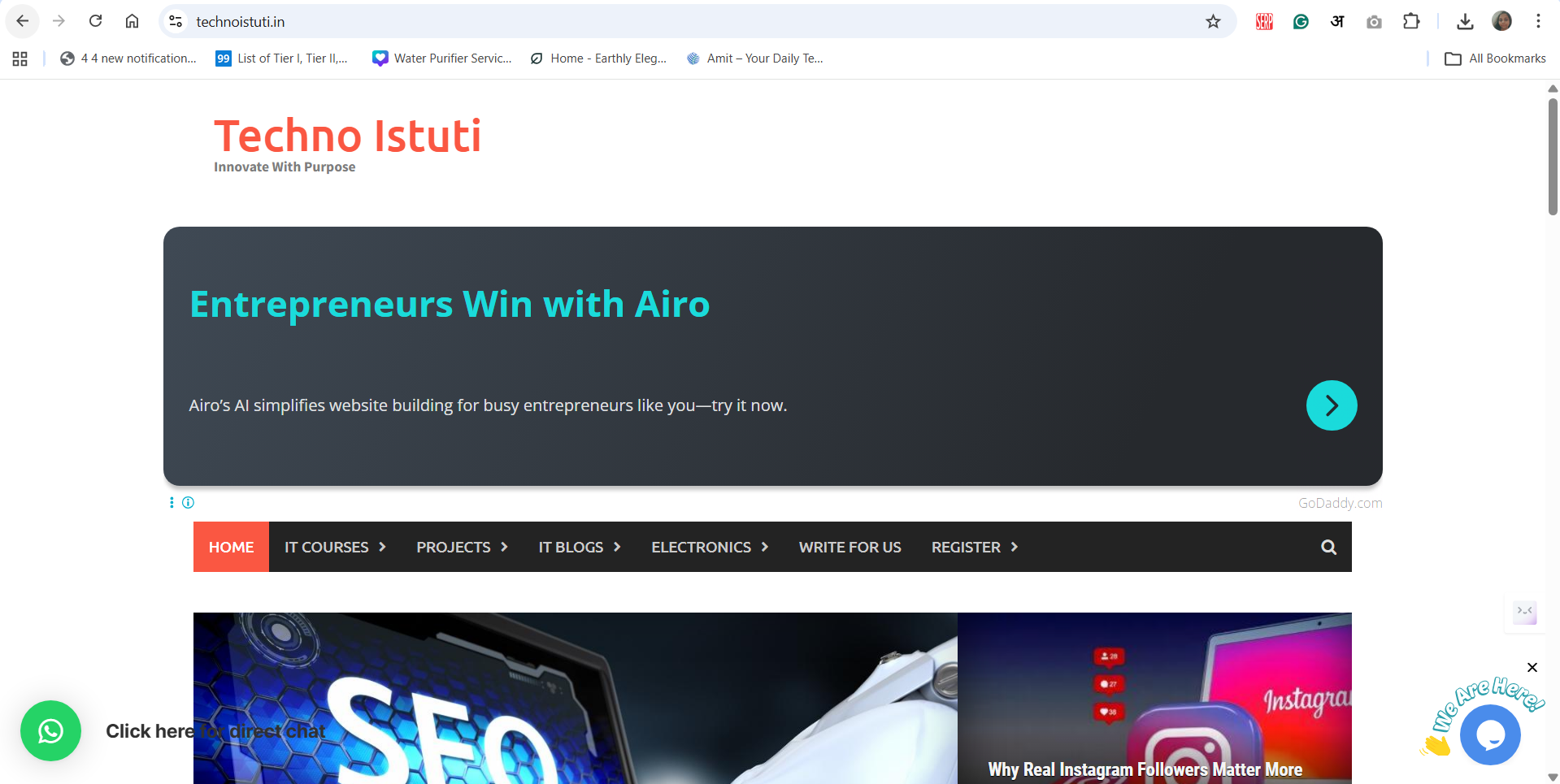 Website design project by Stuti Chowdhari